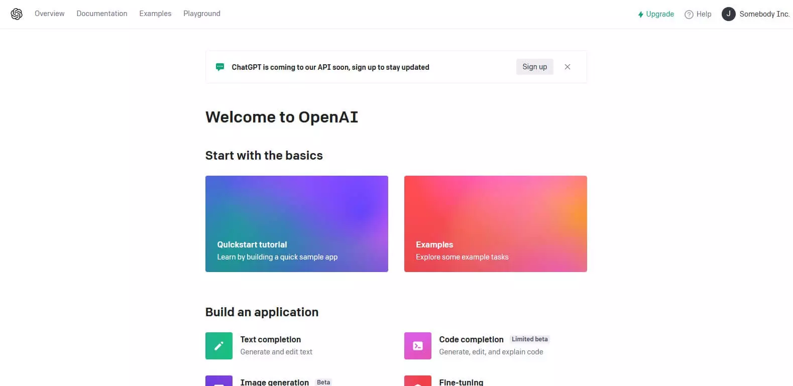 Домашняя страница OpenAI
